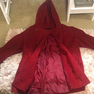 Women’s dark red Jason Kole coat